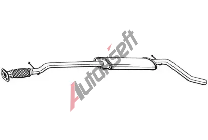 BOSAL Střední tlumič výfuku BS 287-455, 287-455 BOSAL Střední tlumič výfuku BS 287-455, 287-455