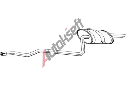 BOSAL Zadní tlumič výfuku BS 288-333, 288-333 BOSAL Zadní tlumič výfuku BS 288-333, 288-333