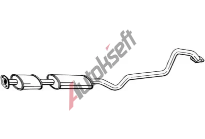 BOSAL Střední tlumič výfuku BS 288-389, 288-389 BOSAL Střední tlumič výfuku BS 288-389, 288-389