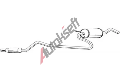 BOSAL Střední tlumič výfuku BS 288-773, 288-773  BOSAL Střední tlumič výfuku BS 288-773, 288-773