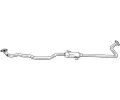 Stedn tlumi vfuku BOSAL ‐ BS 289-043