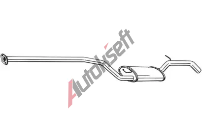 BOSAL Stedn tlumi vfuku BS 291-027, 291-027