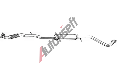 BOSAL Střední tlumič výfuku BS 292-005, 292-005 BOSAL Střední tlumič výfuku BS 292-005, 292-005
