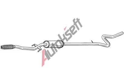 BOSAL Stedn tlumi vfuku BS 292-045, 292-045