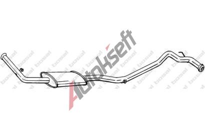 BOSAL Střední tlumič výfuku BS 292-225, 292-225 BOSAL Střední tlumič výfuku BS 292-225, 292-225