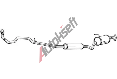 BOSAL Střední tlumič výfuku BS 293-159, 293-159  BOSAL Střední tlumič výfuku BS 293-159, 293-159