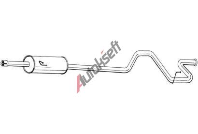 BOSAL Zadn� tlumi� v�fuku BS 296-291, 296-291