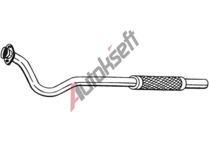 BOSAL Výfuková trubka BS 840-161, 840-161  BOSAL Výfuková trubka BS 840-161, 840-161