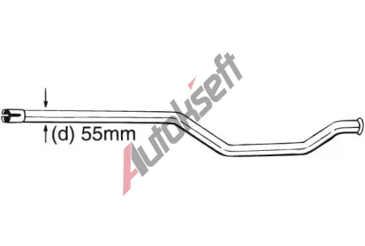 BOSAL Opravn potrub - katalyztor BS 889-003, 889-003