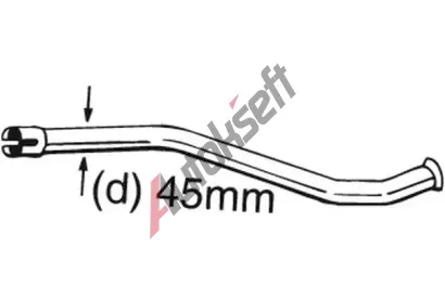 BOSAL Opravn potrub - katalyztor BS 889-150, 889-150
