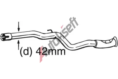 BOSAL Opravn potrub - katalyztor BS 889-159, 889-159