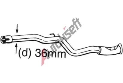 BOSAL Opravn potrub - katalyztor BS 889-167, 889-167