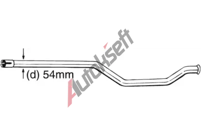 BOSAL Opravn potrub - katalyztor BS 889-171, 889-171