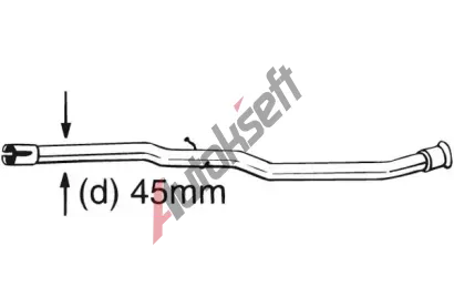 BOSAL Opravn potrub - katalyztor BS 889-175, 889-175