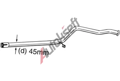 BOSAL Opravné potrubí - katalyzátor BS 889-181, 889-181 BOSAL Opravné potrubí - katalyzátor BS 889-181, 889-181