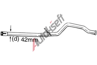 BOSAL Opravn potrub - katalyztor BS 889-183, 889-183