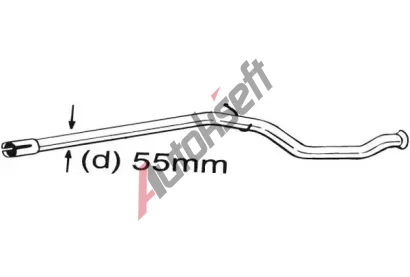 BOSAL Opravn� potrub� - katalyz�tor BS 889-535, 889-535