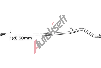 BOSAL Opravn potrub - katalyztor BS 889-541, 889-541