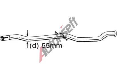 BOSAL Opravn potrub - katalyztor BS 889-545, 889-545