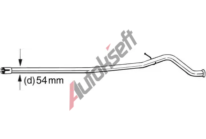 BOSAL Opravn potrub - katalyztor BS 889-631, 889-631