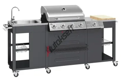 Cattara Zahradní kuchyně s plynovým grilem VICENZA 2 m x 0,6 m CAT 13060, 13060 Cattara Zahradní kuchyně s plynovým grilem VICENZA 2 m x 0,6 m CAT 13060, 13060