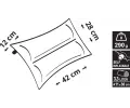 Cattara Polt samonafukovac TWIN 42x28x12 cm modr CAT 13319, 13319