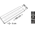 Cattara Karimatka samonafukovac 195x60x5 cm modro-ed CAT 13324, 13324