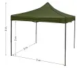 Cattara Párty stan nůžkový 3x3m zelený WATERPROOF CAT 13338, 13338