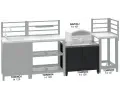 Cattara Modul sk���ka pod gril TORINO 2 pro venkovn� kuchy� 80x47x69 cm CAT 14126, 14126