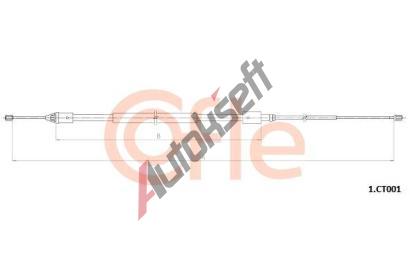 COFLE Tan lanko parkovac brzdy CFL 1.CT001, 1.CT001