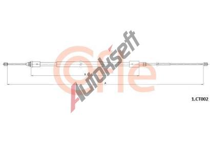 COFLE Tan lanko parkovac brzdy CFL 1.CT002, 1.CT002