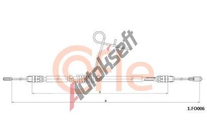 COFLE Tan lanko parkovac brzdy CFL 1.FO006, 1.FO006