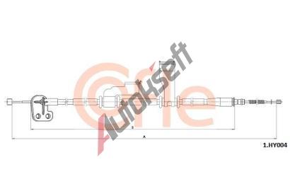 COFLE Ta�n� lanko parkovac� brzdy CFL 1.HY004, 1.HY004