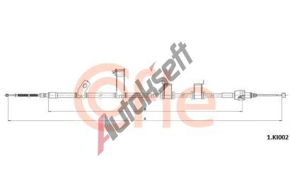 COFLE Ta�n� lanko parkovac� brzdy CFL 1.KI002, 1.KI002