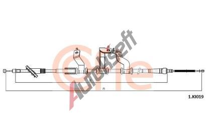 COFLE Tan lanko parkovac brzdy CFL 1.KI019, 1.KI019