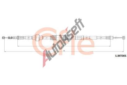 COFLE Tan lanko parkovac brzdy CFL 1.MT001, 1.MT001