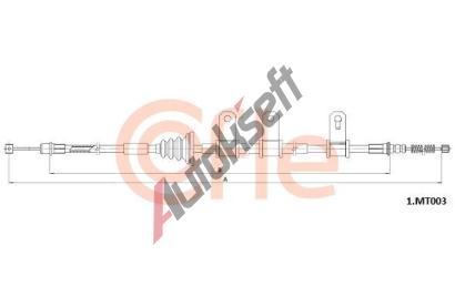 COFLE Ta�n� lanko parkovac� brzdy CFL 1.MT003, 1.MT003