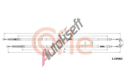 COFLE Tan lanko parkovac brzdy CFL 1.OP002, 1.OP002