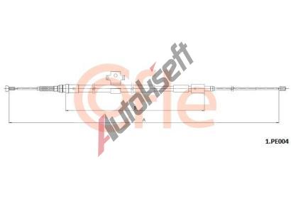 COFLE Tan lanko parkovac brzdy CFL 1.PE004, 1.PE004
