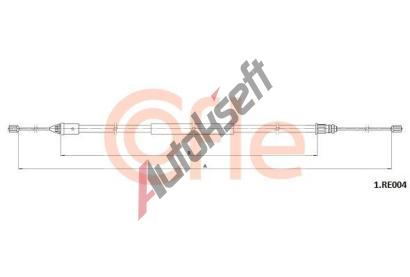 COFLE Tan lanko parkovac brzdy CFL 1.RE004, 1.RE004