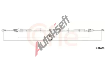 COFLE Ta�n� lanko parkovac� brzdy CFL 1.RE006, 1.RE006