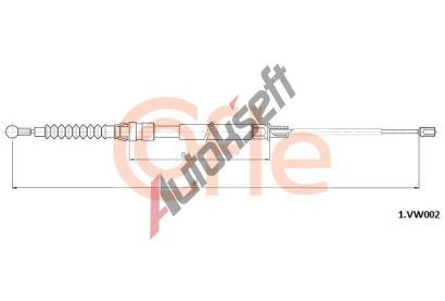 COFLE Tan lanko parkovac brzdy CFL 1.VK002, 1.VK002