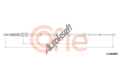 COFLE Ta�n� lanko parkovac� brzdy CFL 1.VK004, 1.VK004