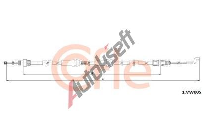 COFLE Tan lanko parkovac brzdy CFL 1.VK005, 1.VK005