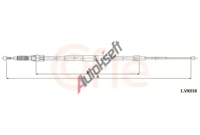 COFLE Ta�n� lanko parkovac� brzdy CFL 1.VK018, 1.VK018