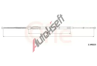 COFLE Ta�n� lanko parkovac� brzdy CFL 1.VK023, 1.VK023