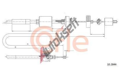 COFLE Spojkov lanko CFL 10.2844, 10.2844