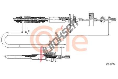 COFLE Spojkové lanko CFL 10.2962, 10.2962 COFLE Spojkové lanko CFL 10.2962, 10.2962