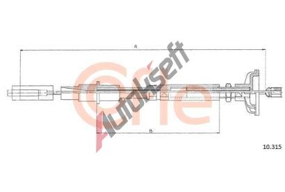 COFLE Spojkové lanko CFL 10.315, 10.315 COFLE Spojkové lanko CFL 10.315, 10.315