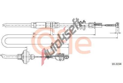 COFLE Spojkov lanko CFL 10.3154, 10.3154